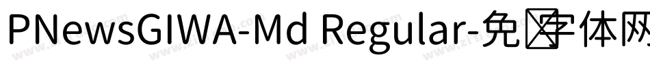 PNewsGIWA-Md Regular字体转换